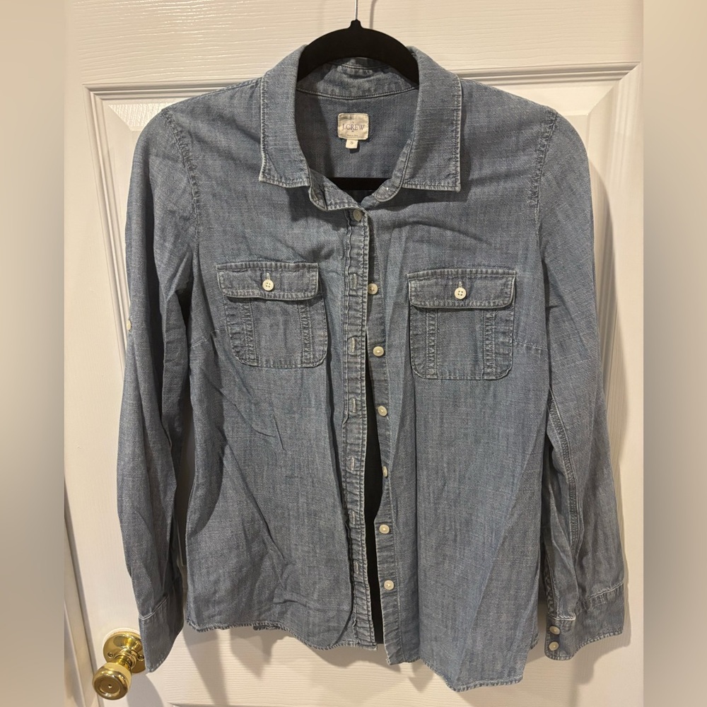 J. Crew Blue Denim Shirt